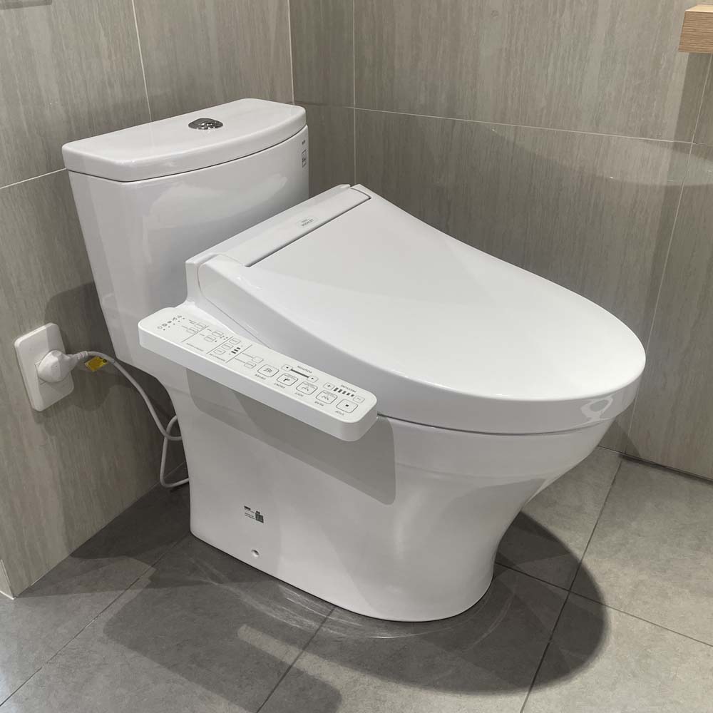 Bồn cầu TOTO MS885CDW17 1 khối nắp điện tử Washlet C2 TCF23460AAA giấu dây - 2