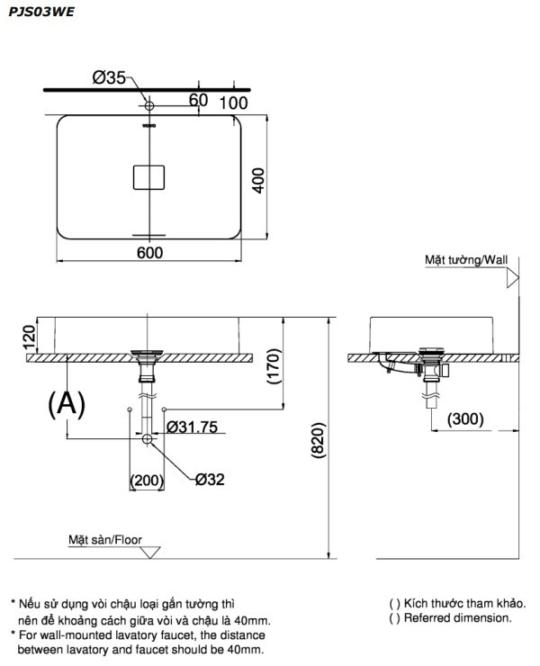 Chậu lavabo đặt bàn Galalato TOTO PJS03WE#MW (PJS03WEMW) trắng mờ - 2
