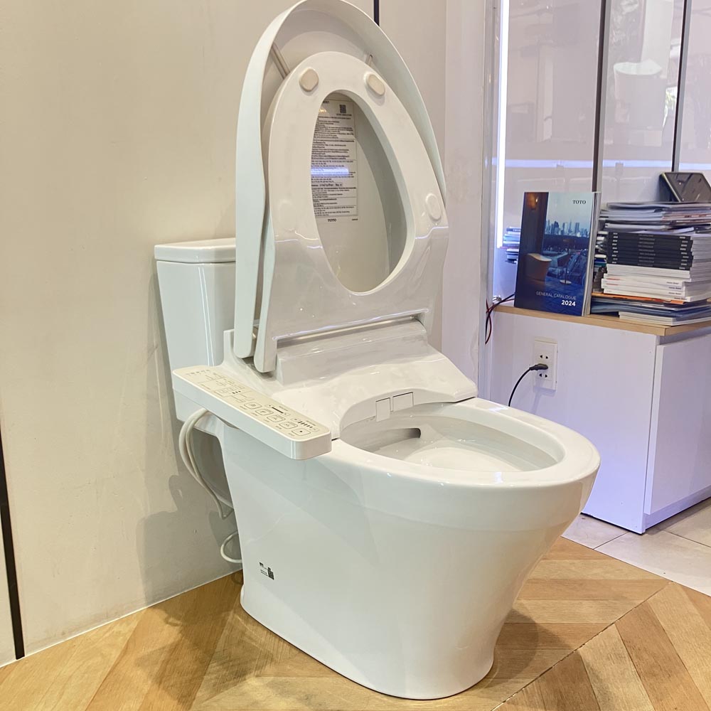 Bồn cầu 1 khối TOTO MS857DW16 nắp điện tử Washlet C2 TCF23410AAA - 6
