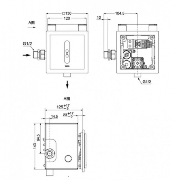 Van xả tiểu TOTO DUE126UPK HS376TT - 2