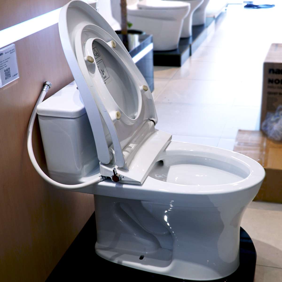 Bồn cầu TOTO MS855DE4 1 khối nắp rửa cơ TCW1211A - 9