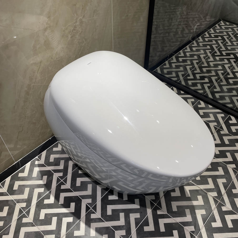 Bồn cầu thông minh Neorest NX II TOTO CS901KVT T53P100VR bảng điều khiển nickel mờ - 5