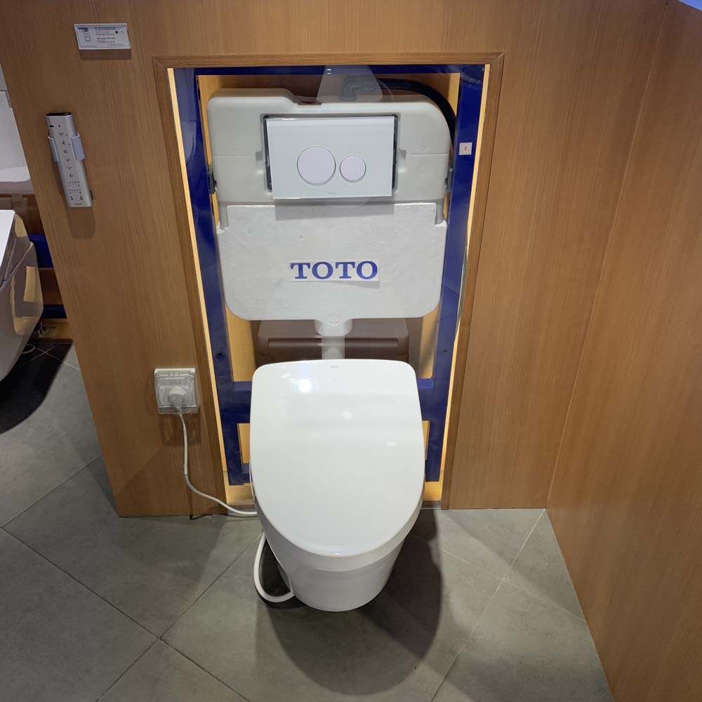 Bồn cầu treo tường điện tử S7 (giấu dây) xả tự động TOTO CW822REA TCF4911EZ WH172AAT TCA464 MB176GH - 3