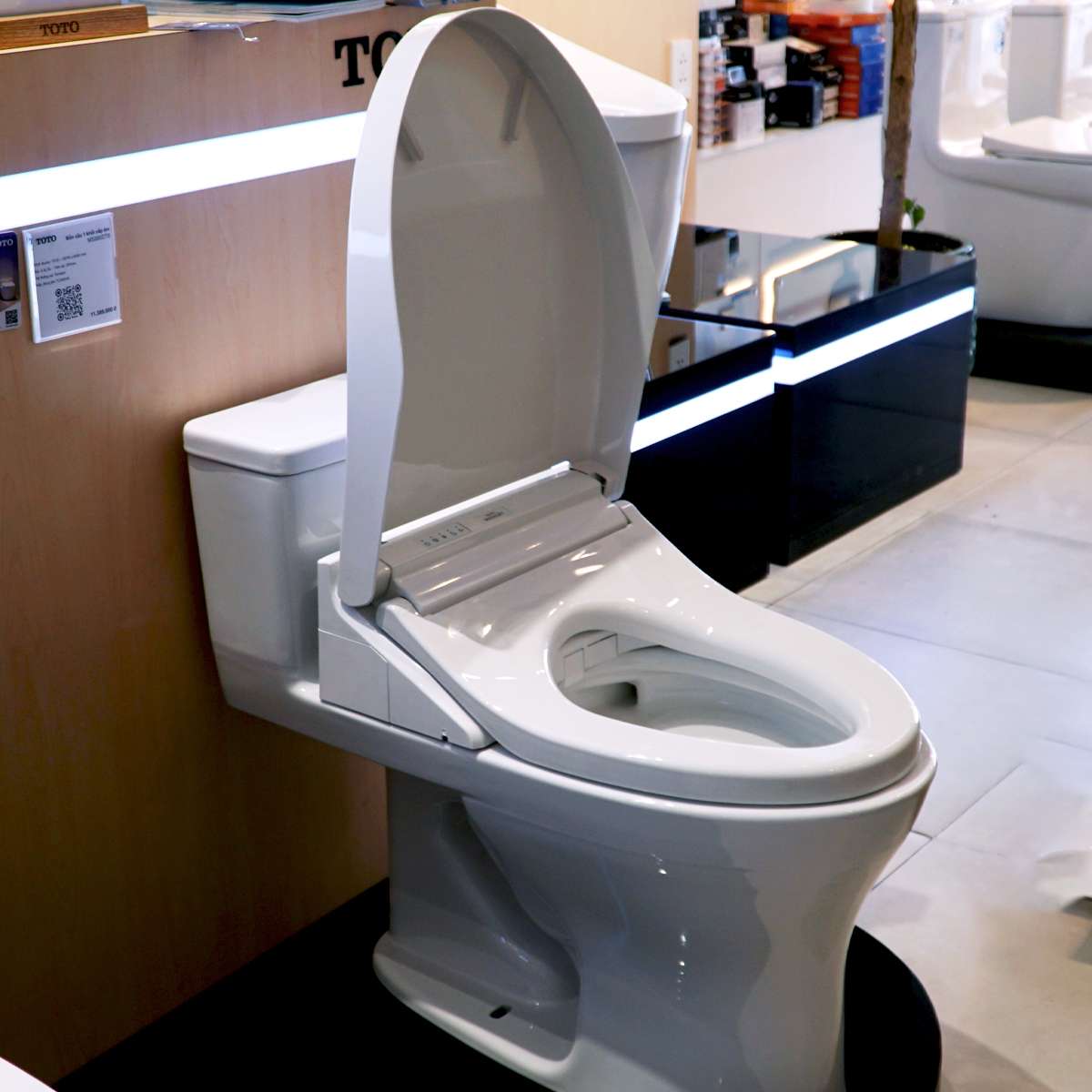 Bồn cầu TOTO MS855DW14 1 khối nắp điện tử Washlet C5 TCF24410AAA - 6