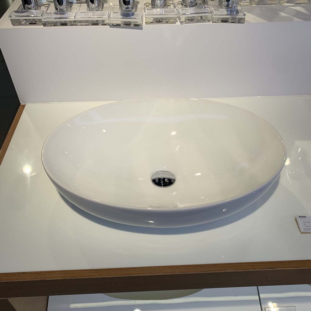 Chậu rửa lavabo đặt bàn TOTO LT1705#XW (LT1705XW) màu trắng bóng - 5
