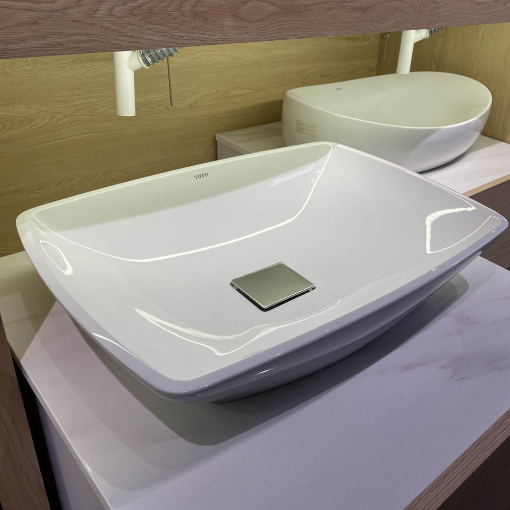 Chậu lavabo đặt bàn Galalato TOTO PJS02WE#GW (PJS02WEGW) trắng bóng - 12