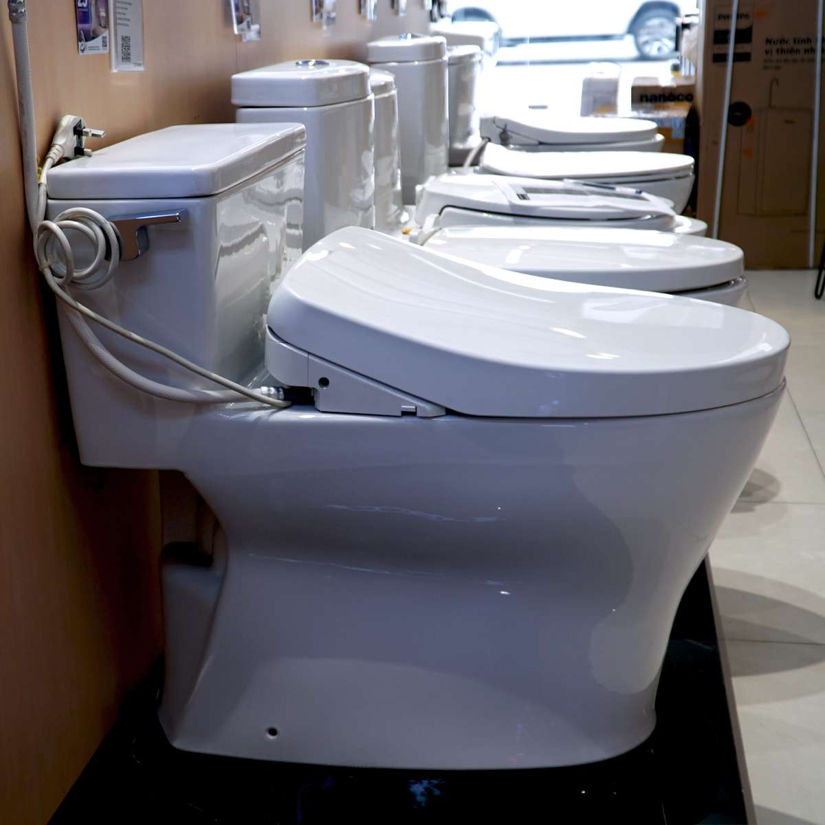 Bồn cầu TOTO MS188VKW11 T53P100VR 1 khối nắp điện tử Washlet S7 TCF4911Z - 13