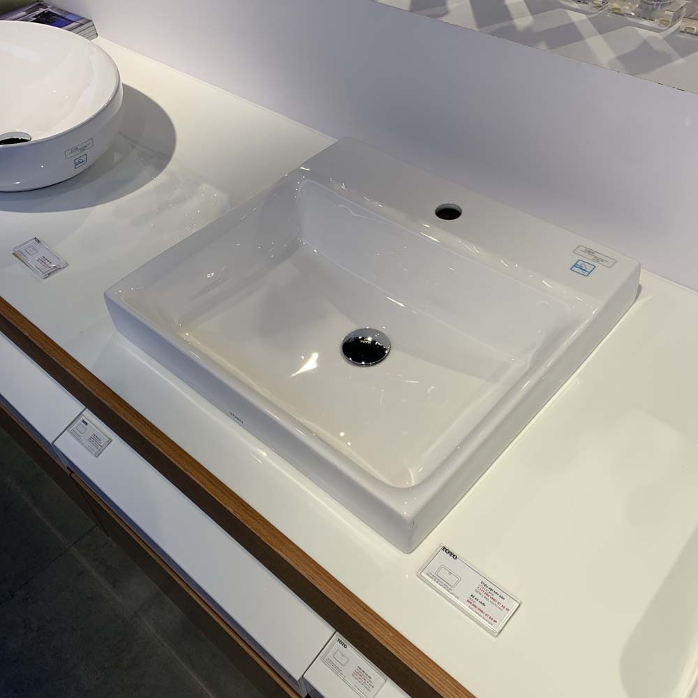 Chậu rửa lavabo đặt bàn TOTO LT1615C 1 lỗ - 4