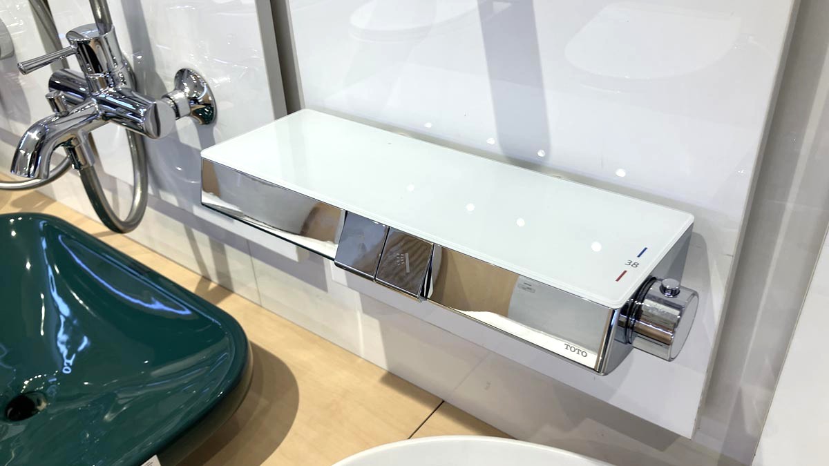 Củ sen tắm nhiệt độ TOTO TBV10400V kèm kệ để đồ và vòi xả bồn - 7
