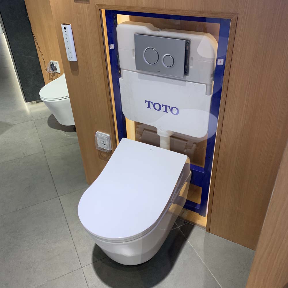 Bồn cầu treo tường điện tử RX (giấu dây) xả tự động TOTO CW542HME5U TCF795C2Z WH172AAT MB175M - 4
