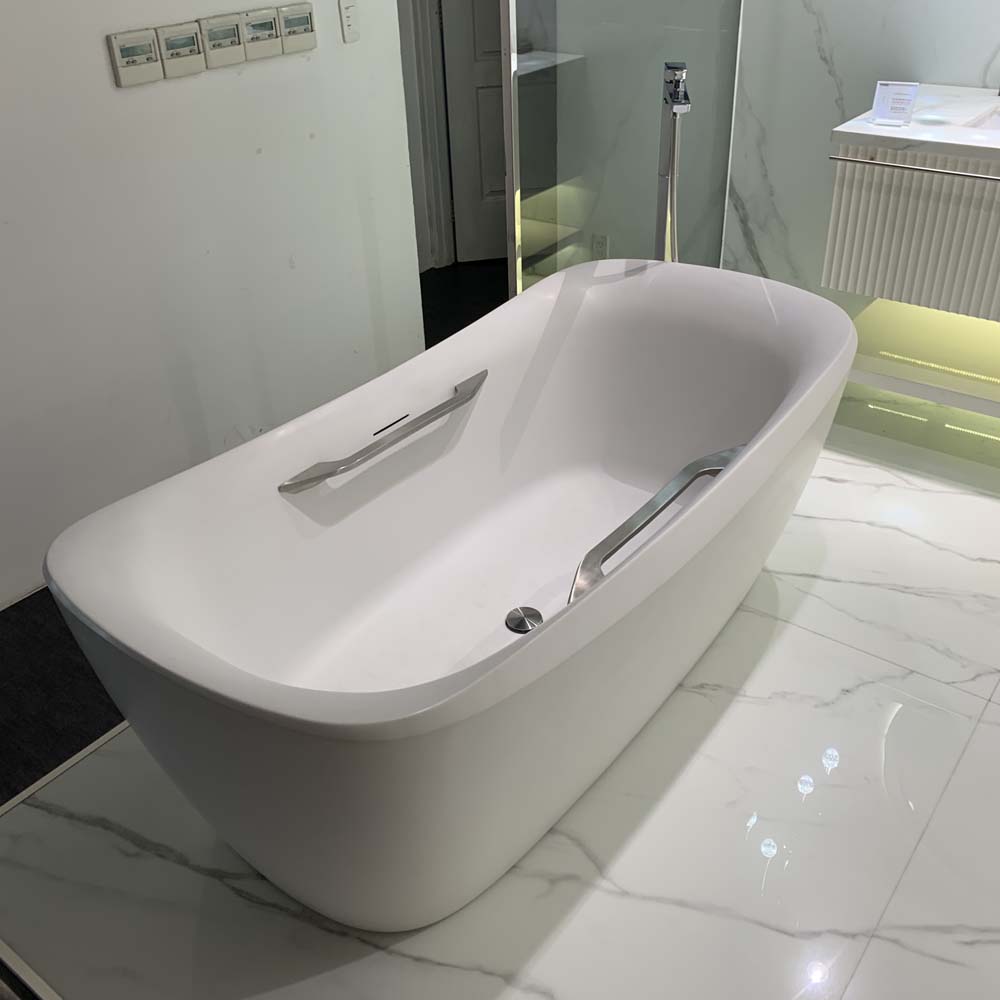 Bồn tắm đặt sàn TOTO PJY1734HPWEN#MW TVBF412 GALALATO 1m7 tay vịn gồm ống thải - 2
