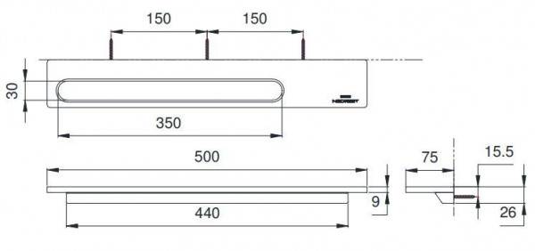 Thanh vắt khăn tay NEOREST TOTO YT87S5S - 2