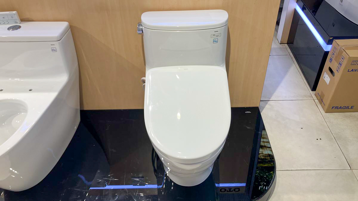 Bồn cầu TOTO MS887CRW23 1 khối nắp điện tử Washlet S7 TCF47360GAA giấu dây - 4