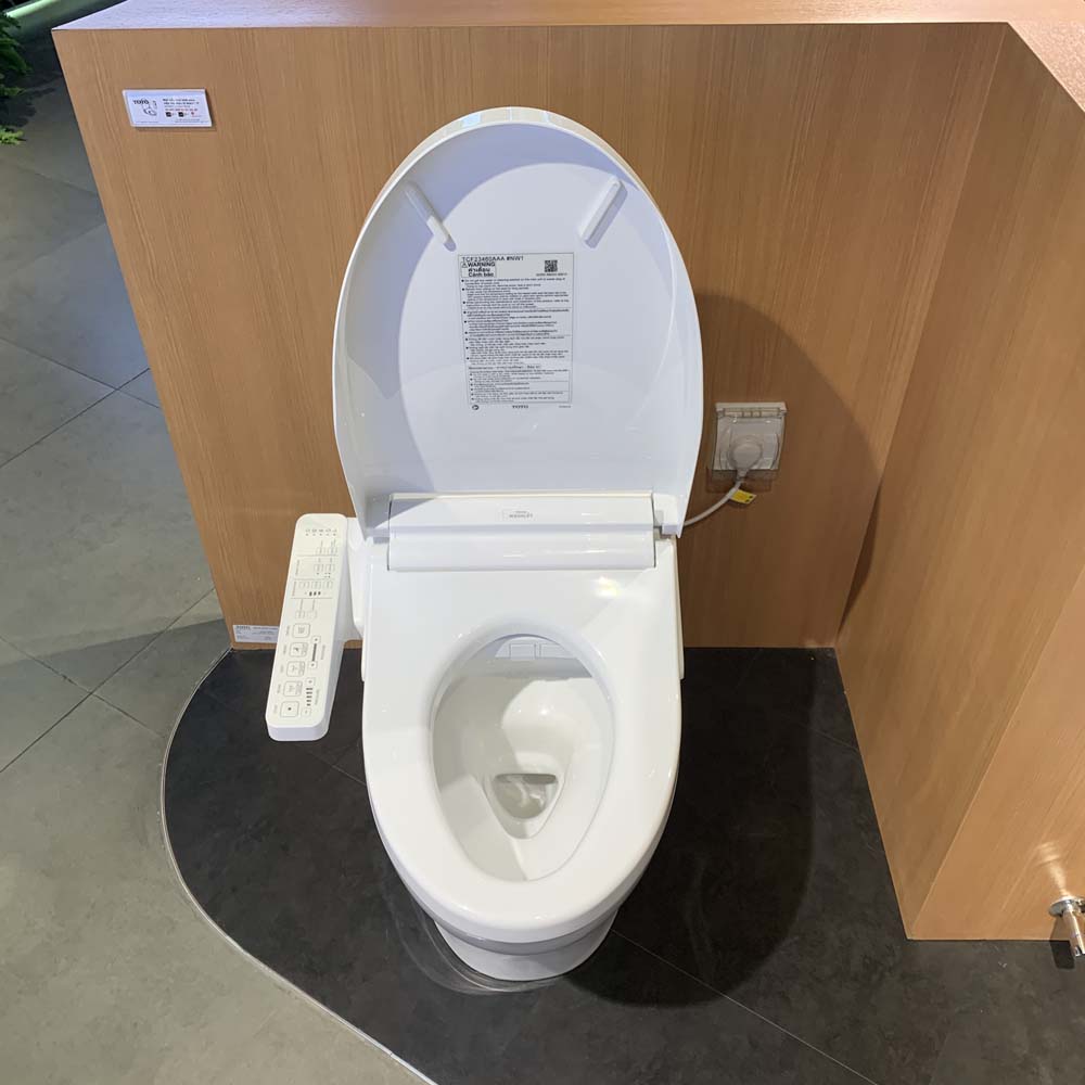 Bồn cầu TOTO MS889CDRW17 1 khối nắp điện tử Washlet C2 TCF23460AAA giấu dây - 6