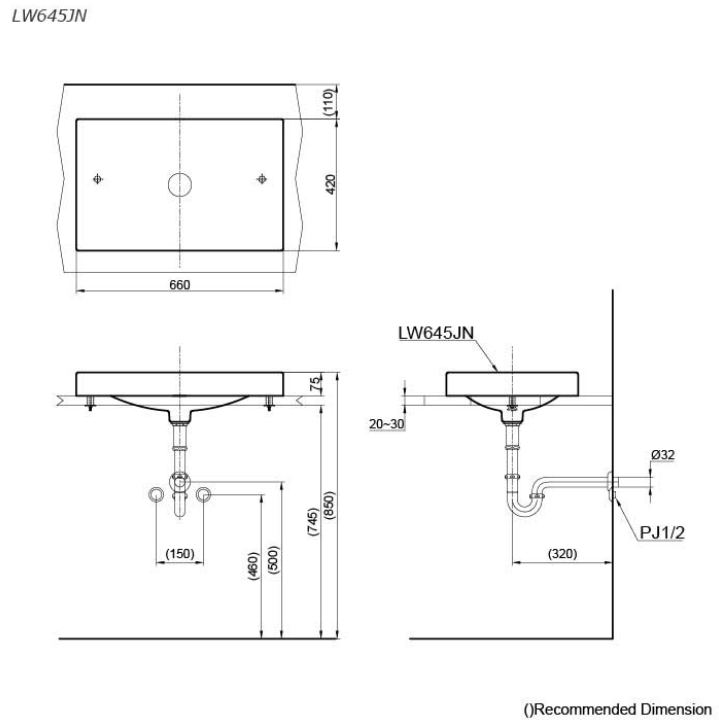 Chậu rửa lavabo đặt bàn TOTO LW645JNW/F - 2