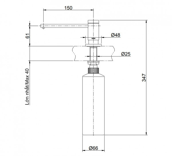 Hộp đựng xà phòng TOTO TX728AEV1Z dạng nhấn lắp trên bàn - 7