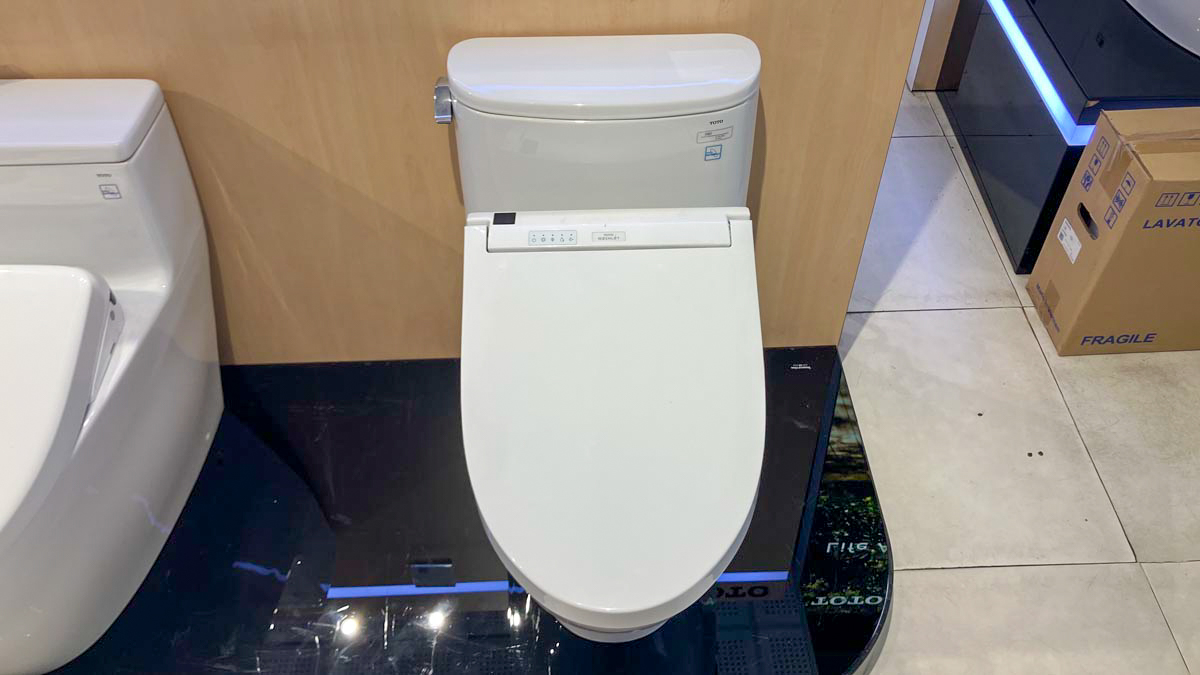 Bồn cầu TOTO MS887CRW15 1 khối nắp điện tử Washlet C5 TCF24460AAA giấu dây - 4