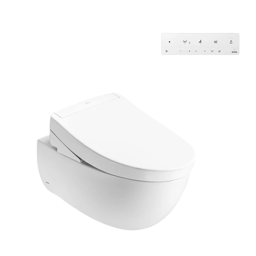 Bồn cầu treo tường nắp rửa điện tử S5 (giấu dây) TOTO CW812REA TCF34461GAA WH172AT TCA465 MB174P#SS - 3