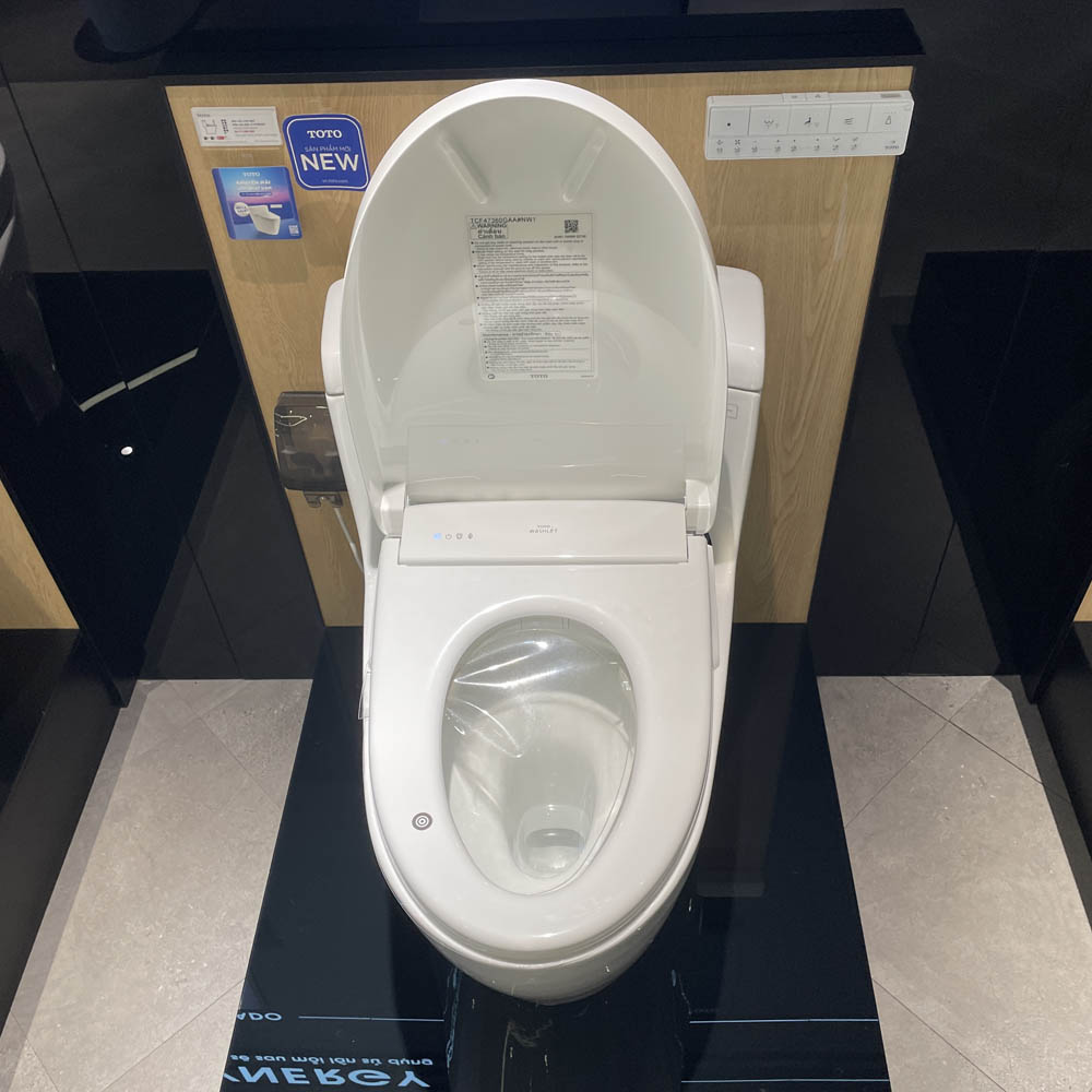 Bồn cầu TOTO MS636CDRW23 1 khối nắp điện tử Washlet S7 TCF47360GAA giấu dây - 6