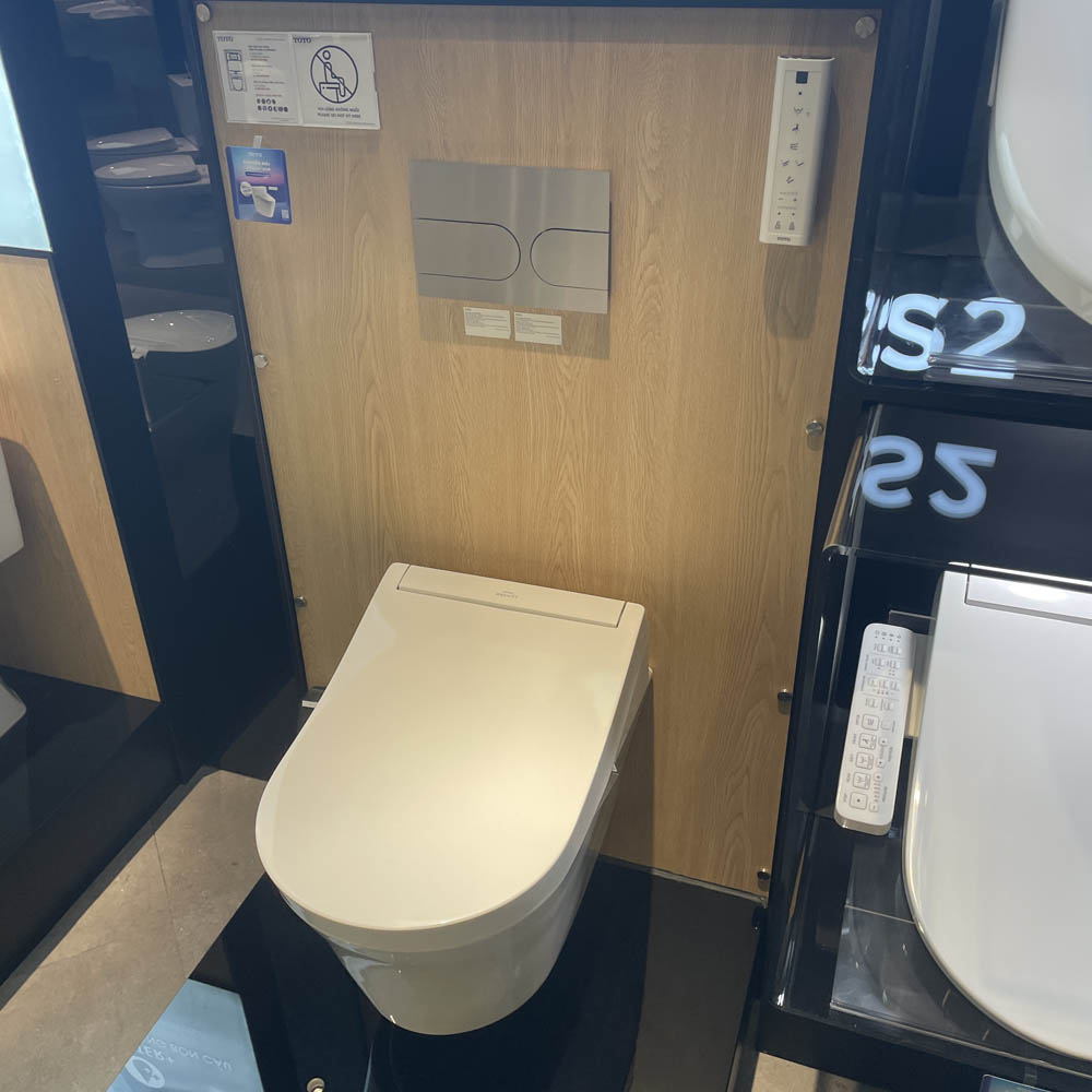 Bồn cầu treo tường điện tử (giấu dây) xả tự động TOTO CW553C TCF34570GAA WH172AAT TCA502 MB175M - 6