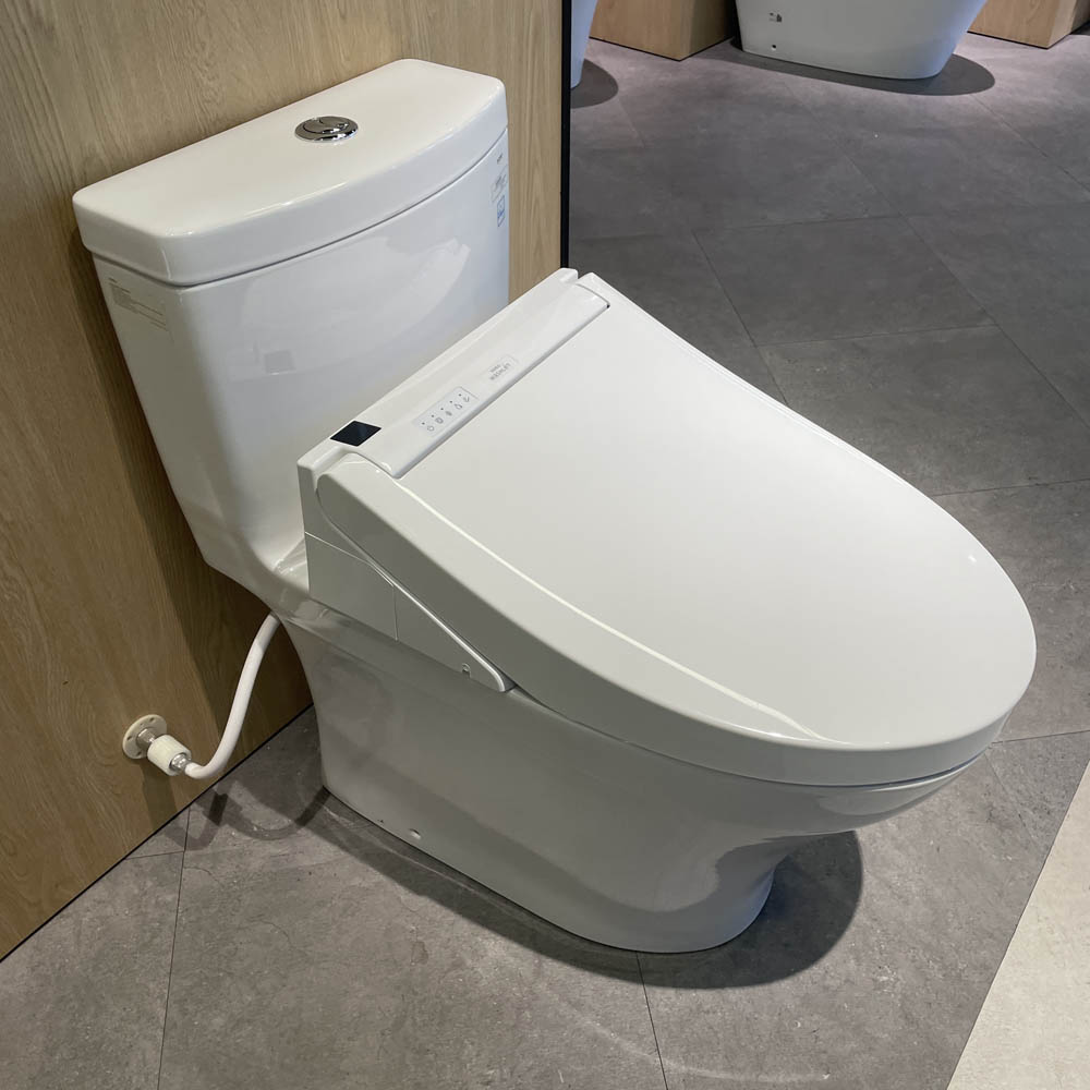 Bồn cầu TOTO MS889CDRW15 1 khối nắp điện tử Washlet C5 TCF24460AAA giấu dây - 9