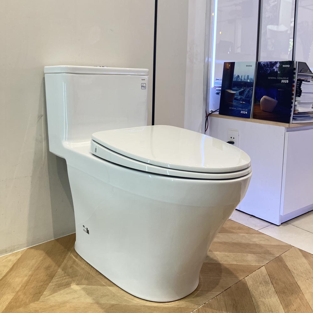 Bồn cầu 1 khối TOTO MS857DT10 nắp đóng êm TC395VS - 4