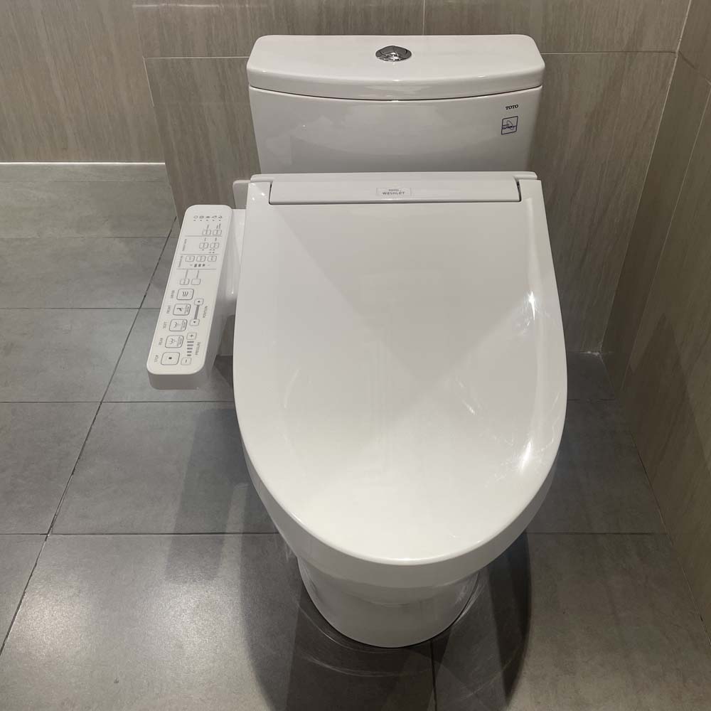 Bồn cầu TOTO MS885CDW17 1 khối nắp điện tử Washlet C2 TCF23460AAA giấu dây - 3