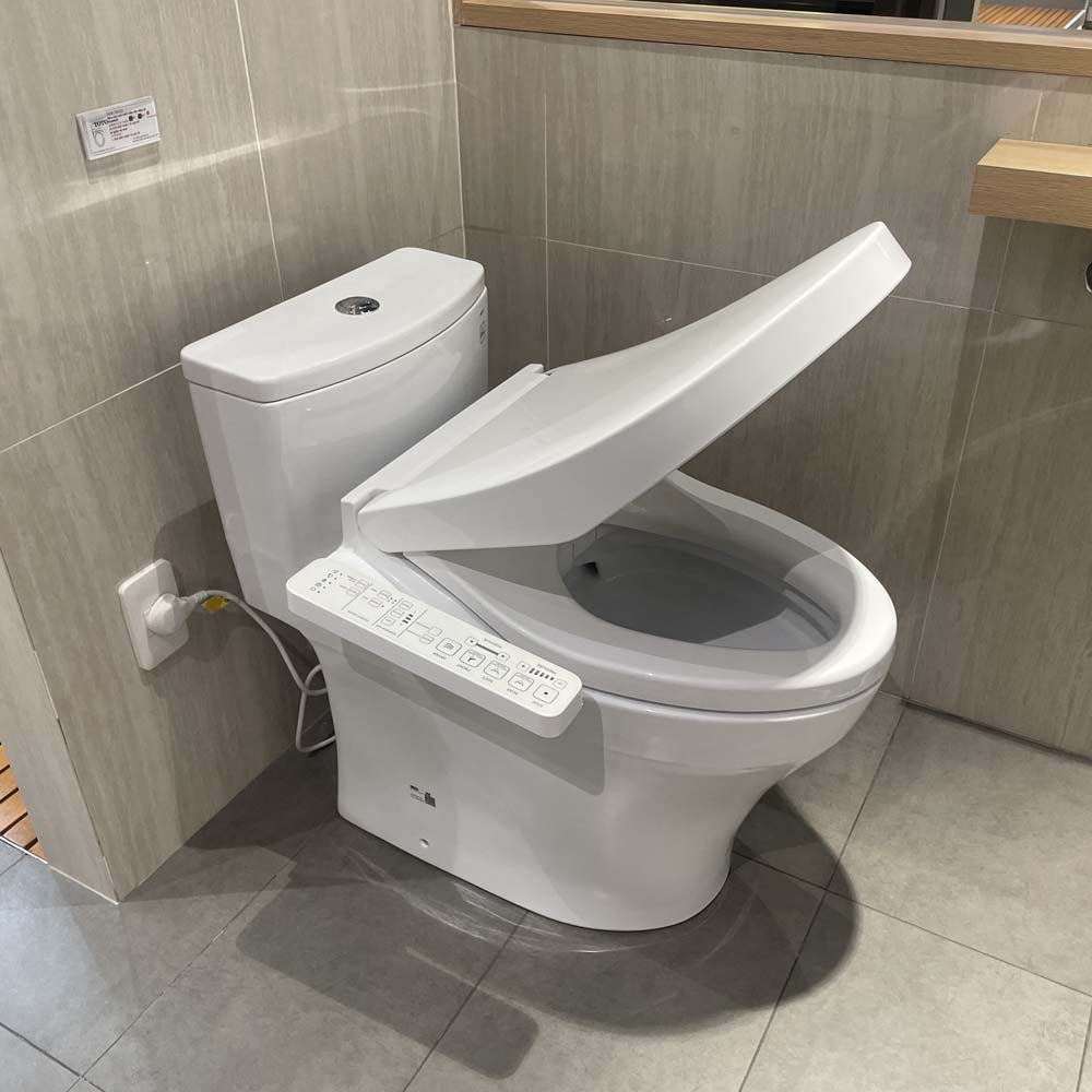 Bồn cầu TOTO MS885CDW17 1 khối nắp điện tử Washlet C2 TCF23460AAA giấu dây - 10