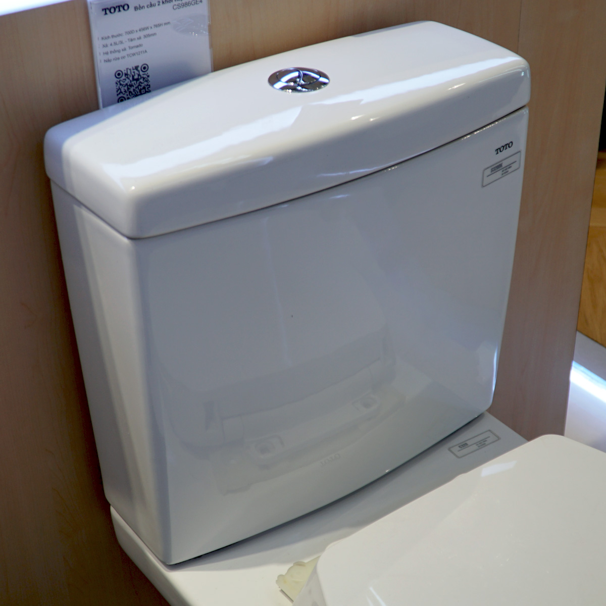 Bồn cầu 2 khối TOTO CS320DRT2 nắp đóng êm TC393VS - 5