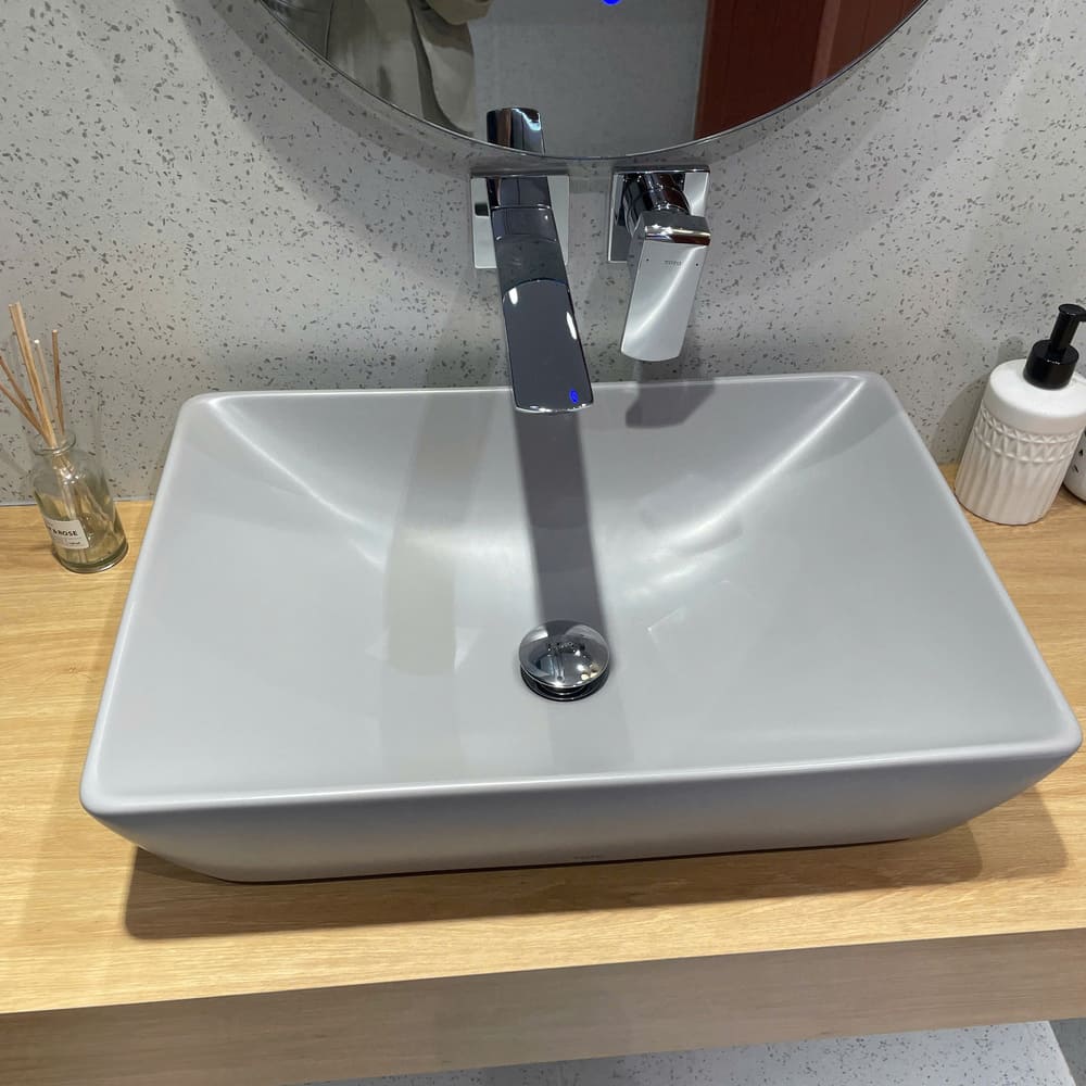 Chậu rửa lavabo đặt bàn TOTO LT1735#MGR (LT1735MGR) màu xám mờ - 4