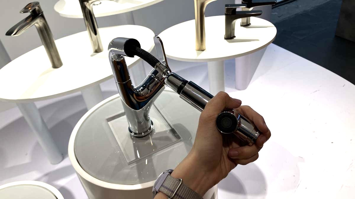 Vòi lavabo nóng lạnh TOTO TLS083J0V dây rút - 5