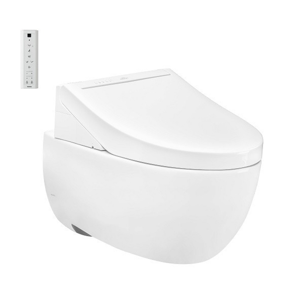 Bồn cầu treo tường nắp rửa điện tử C5 TOTO CW812RA TCF24410AAA WH172A MB174P#WH - 2