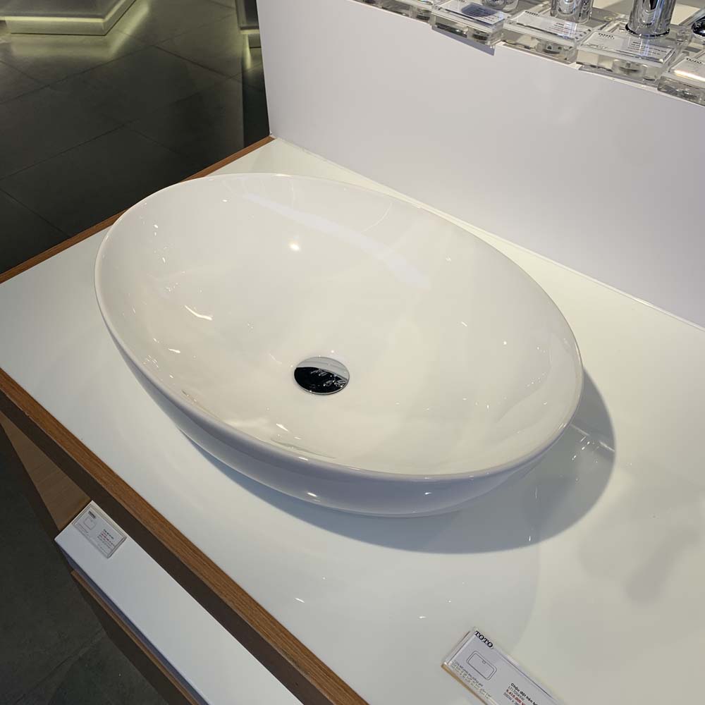 Chậu rửa lavabo đặt bàn TOTO LT1705#XW (LT1705XW) màu trắng bóng - 6