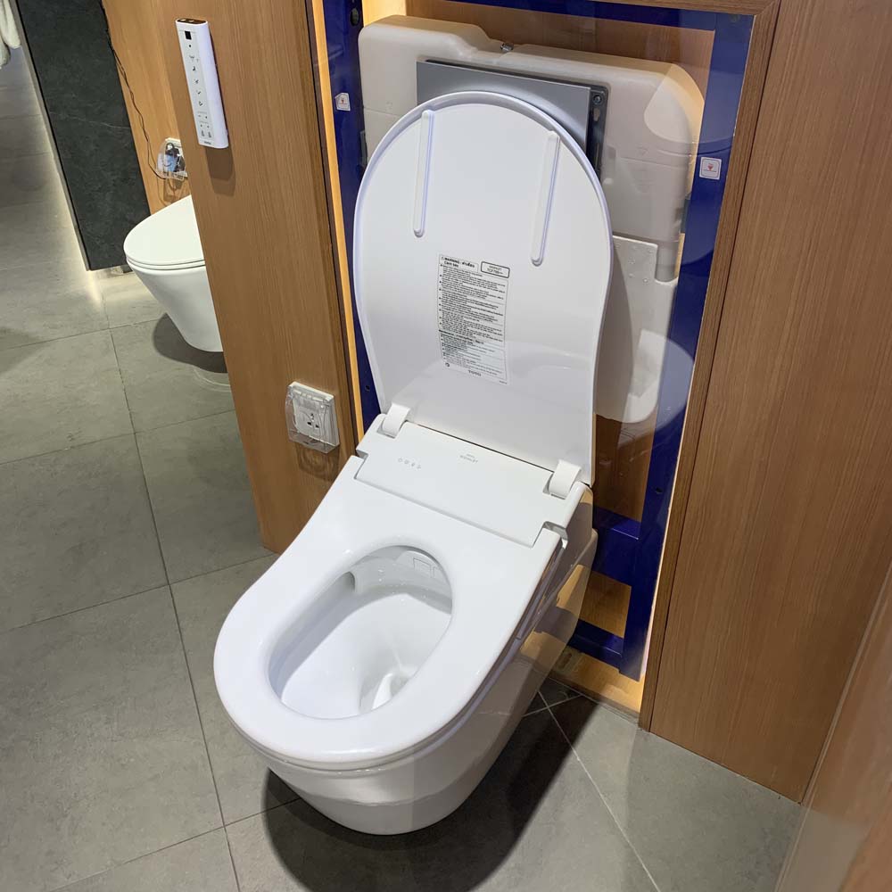 Bồn cầu treo tường điện tử RX (giấu dây) xả tự động TOTO CW542HME5U TCF795C2Z WH172AAT MB175M - 7