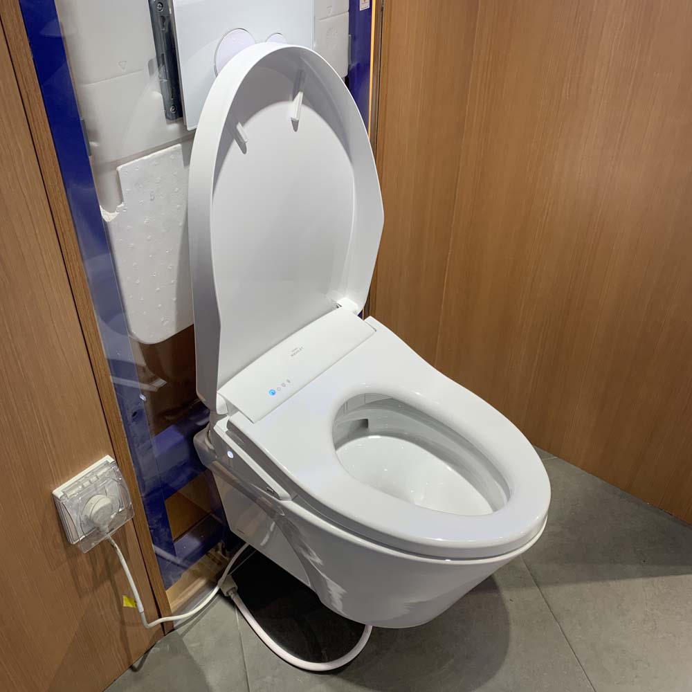 Bồn cầu treo tường điện tử S7 (giấu dây) xả tự động TOTO CW822REA TCF4911EZ WH172AAT TCA464 MB176GH - 5