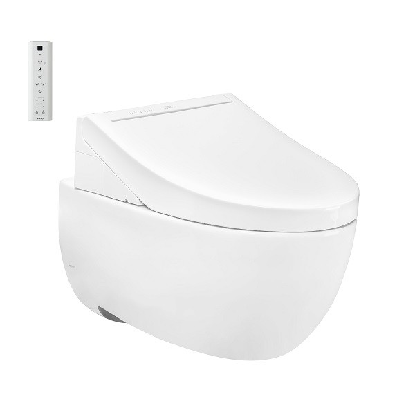Bồn cầu treo tường kèm nắp rửa điện tử TOTO CW812RA TCF24410AAA WH172A MB176GH - 2