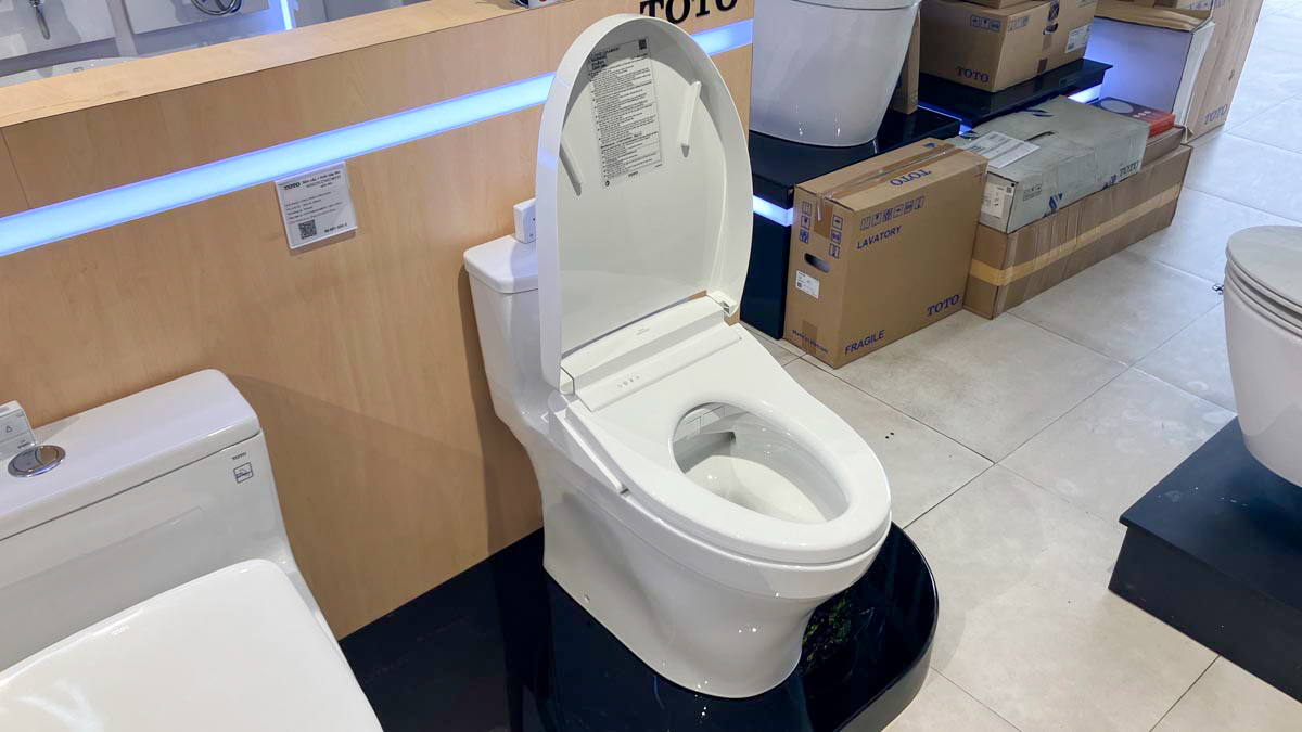 Bồn cầu TOTO MS885CDW25 1 khối nắp điện tử Washlet S5 TCF34461GAA giấu dây - 7
