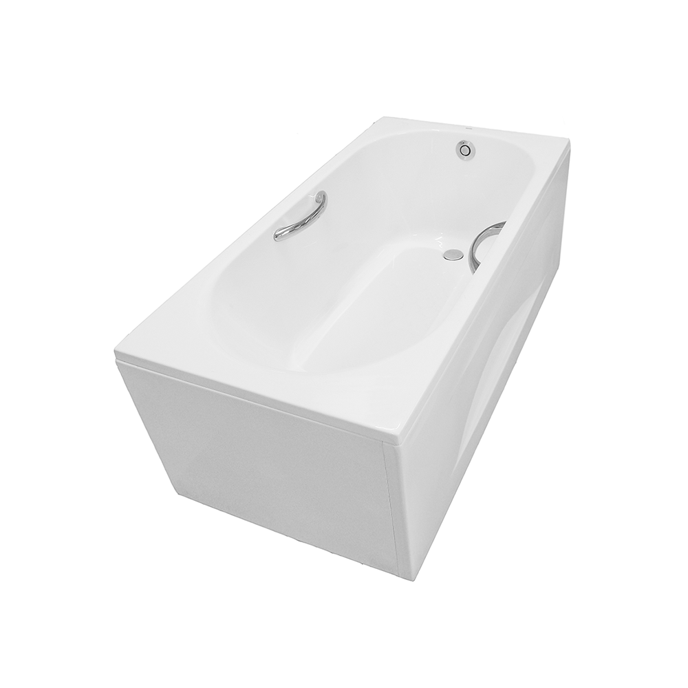Bồn tắm yếm TOTO PAY1515HVC#W TVBF411 nhựa 1m5 tay vịn gồm bộ xả thải - 2