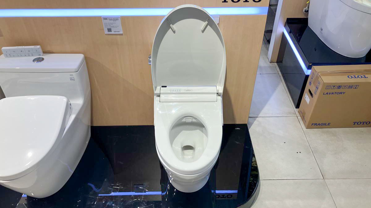 Bồn cầu TOTO MS887CRW15 1 khối nắp điện tử Washlet C5 TCF24460AAA giấu dây - 9
