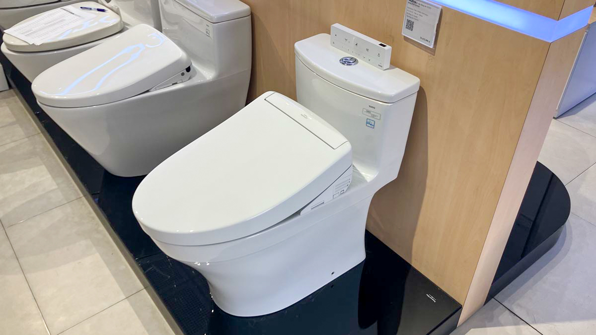 Bồn cầu TOTO MS885CDW25 1 khối nắp điện tử Washlet S5 TCF34461GAA giấu dây - 5