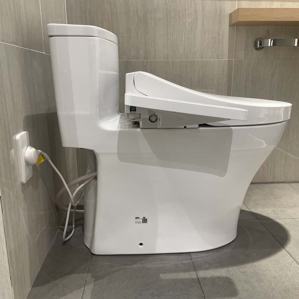 Bồn cầu TOTO MS885CDW17 1 khối nắp điện tử Washlet C2 TCF23460AAA giấu dây - 4