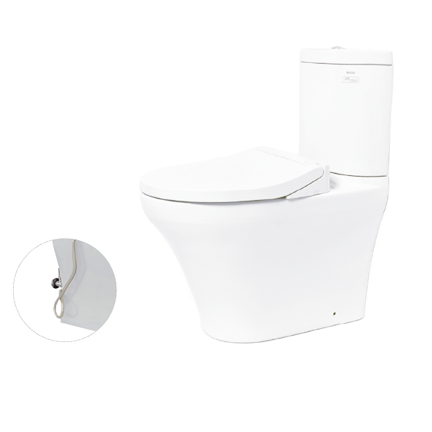 Bồn cầu TOTO CS818DE2 2 khối nắp rửa cơ TCW07S