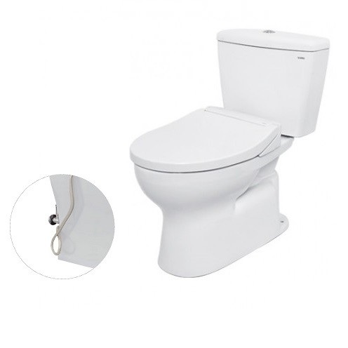 Bồn cầu TOTO CS300DRE2 2 khối nắp rửa cơ TCW07S