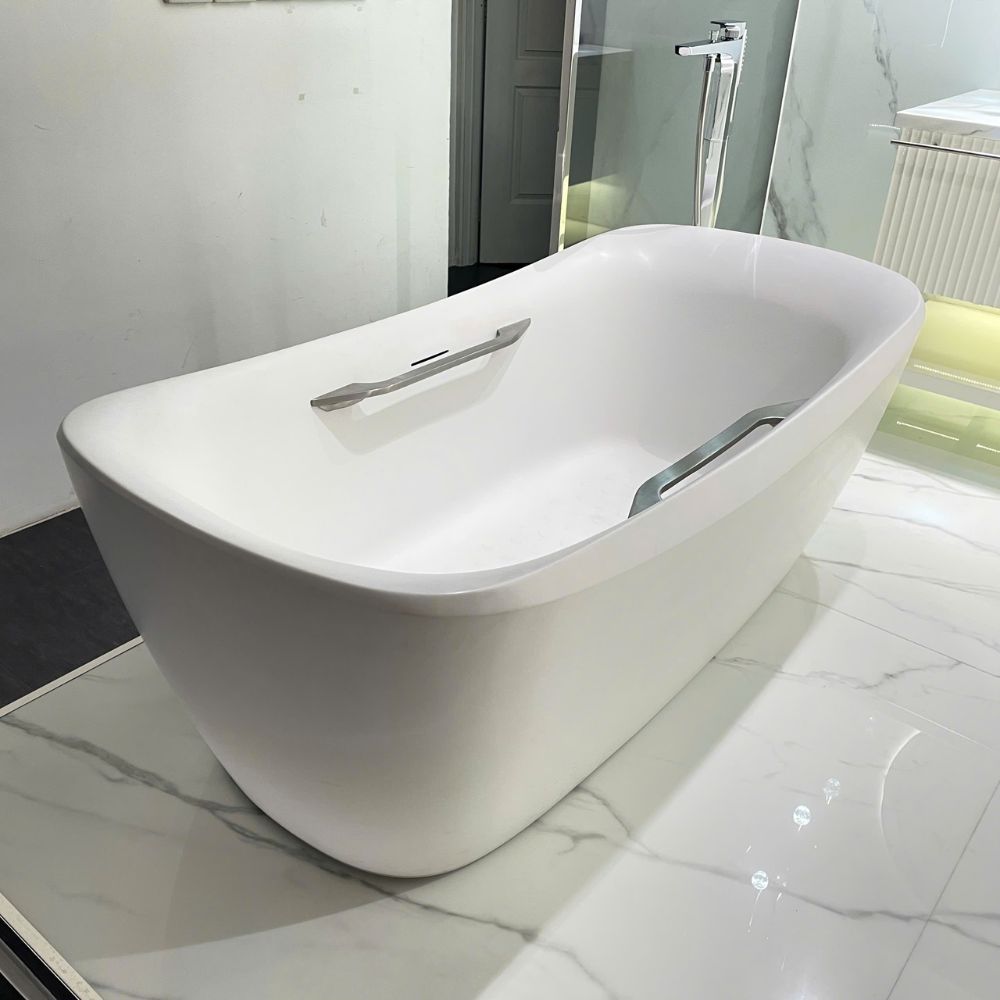 Bồn tắm đặt sàn TOTO PJY1734HPWEN#MW GALALATO 1m7 tay vịn trắng mờ - 4