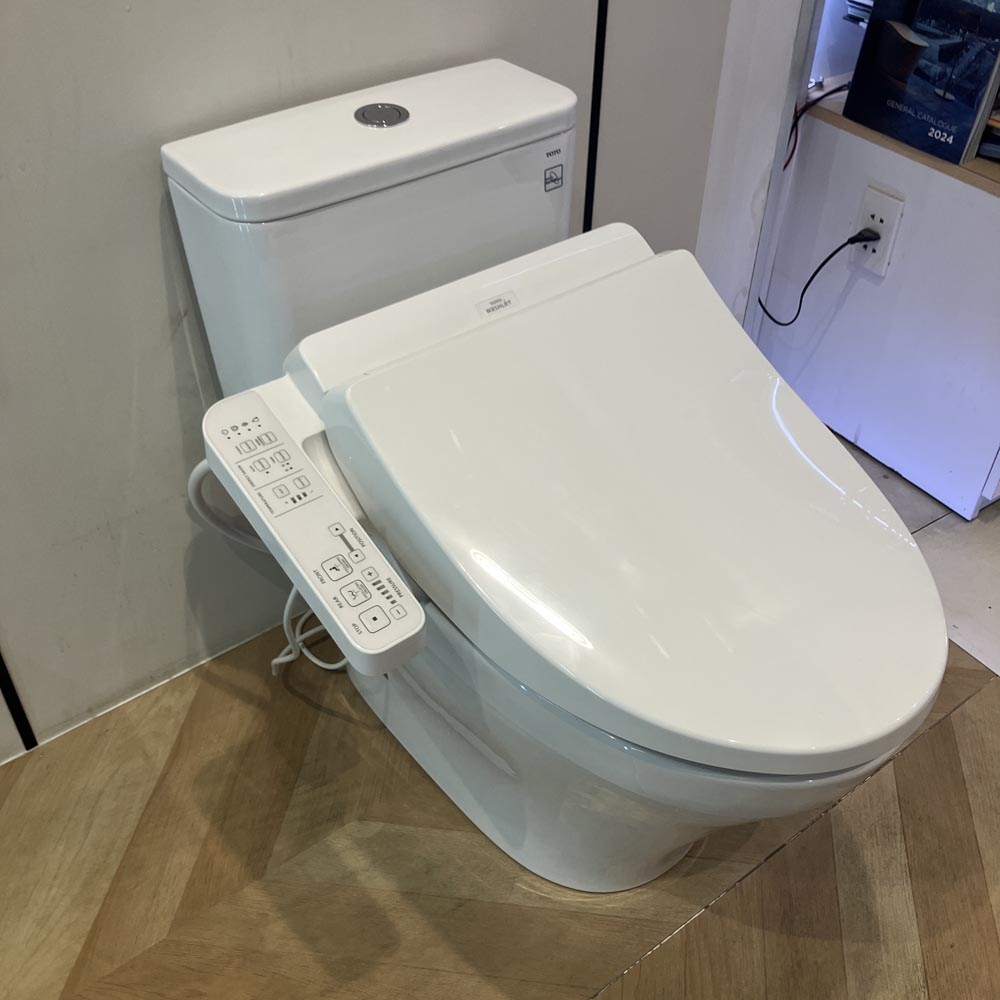 Bồn cầu 1 khối TOTO MS857DW18 nắp điện tử TCF23710AAA Washlet C2 cơ bản - 2