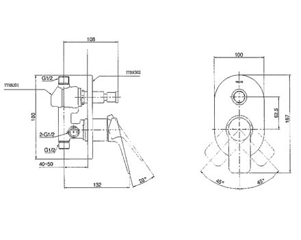Van gật gù nóng lạnh REI-S TOTO TTBR302/TTBB301 - 2