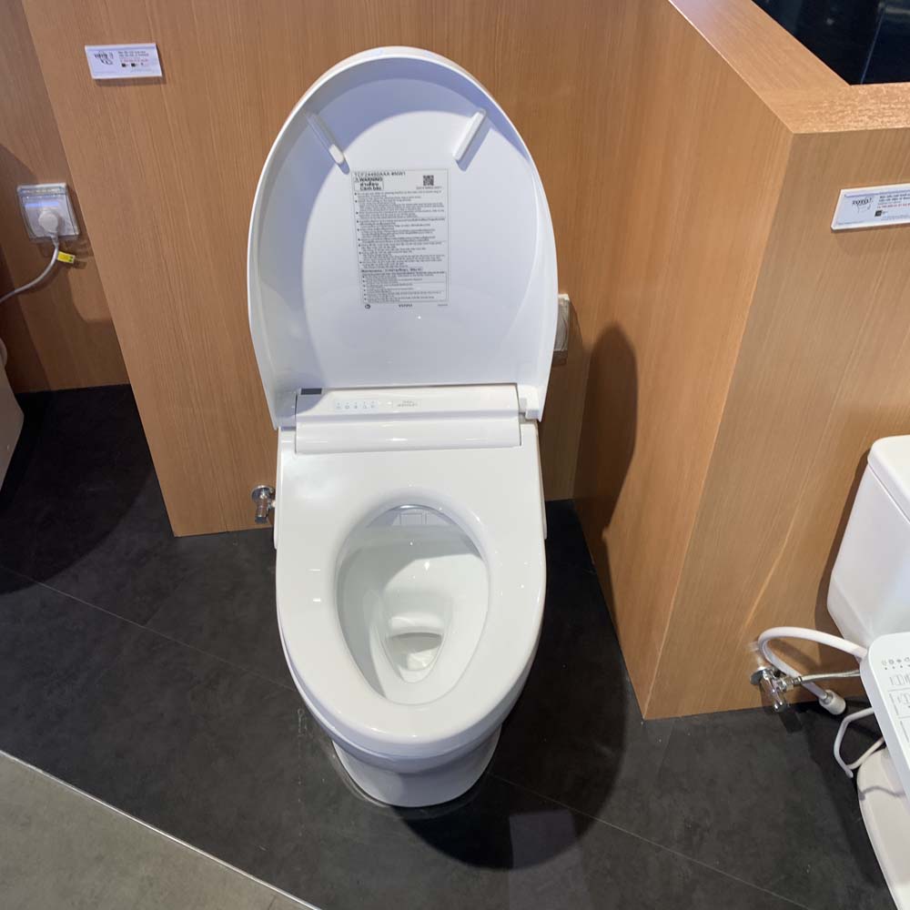 Bồn cầu TOTO MS855CDW15 1 khối nắp điện tử Washlet C5 TCF24460AAA giấu dây - 6
