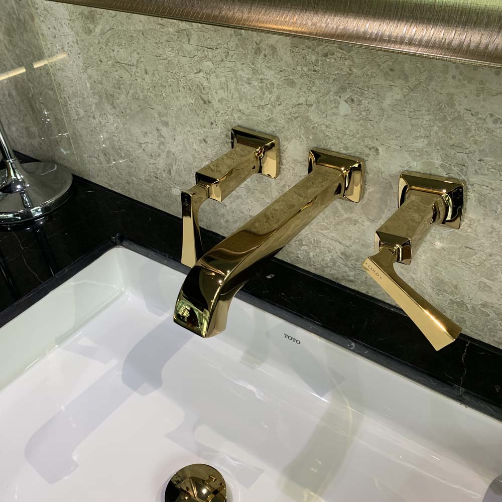 Vòi lavabo nóng lạnh gắn tường TOTO DLB202#PG - 4