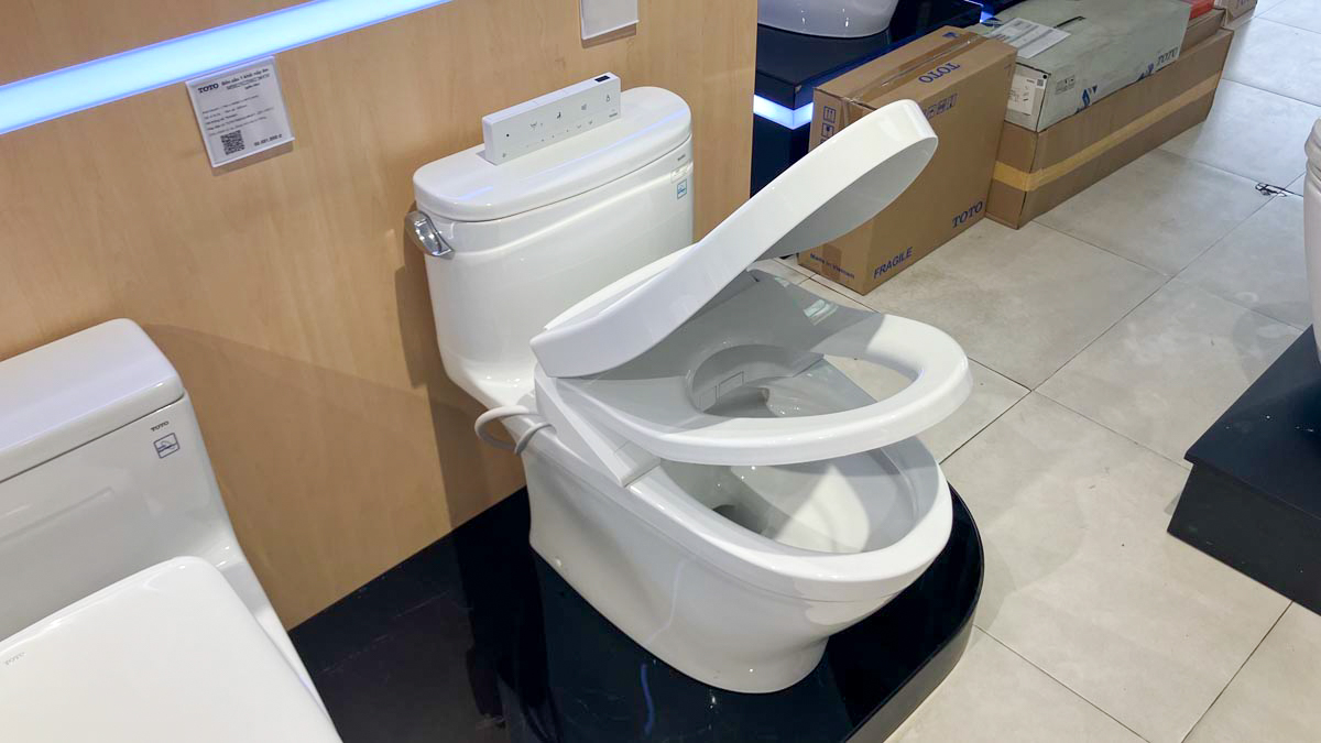 Bồn cầu TOTO MS887RW25 1 khối nắp điện tử Washlet S5 TCF34461GAA - 13
