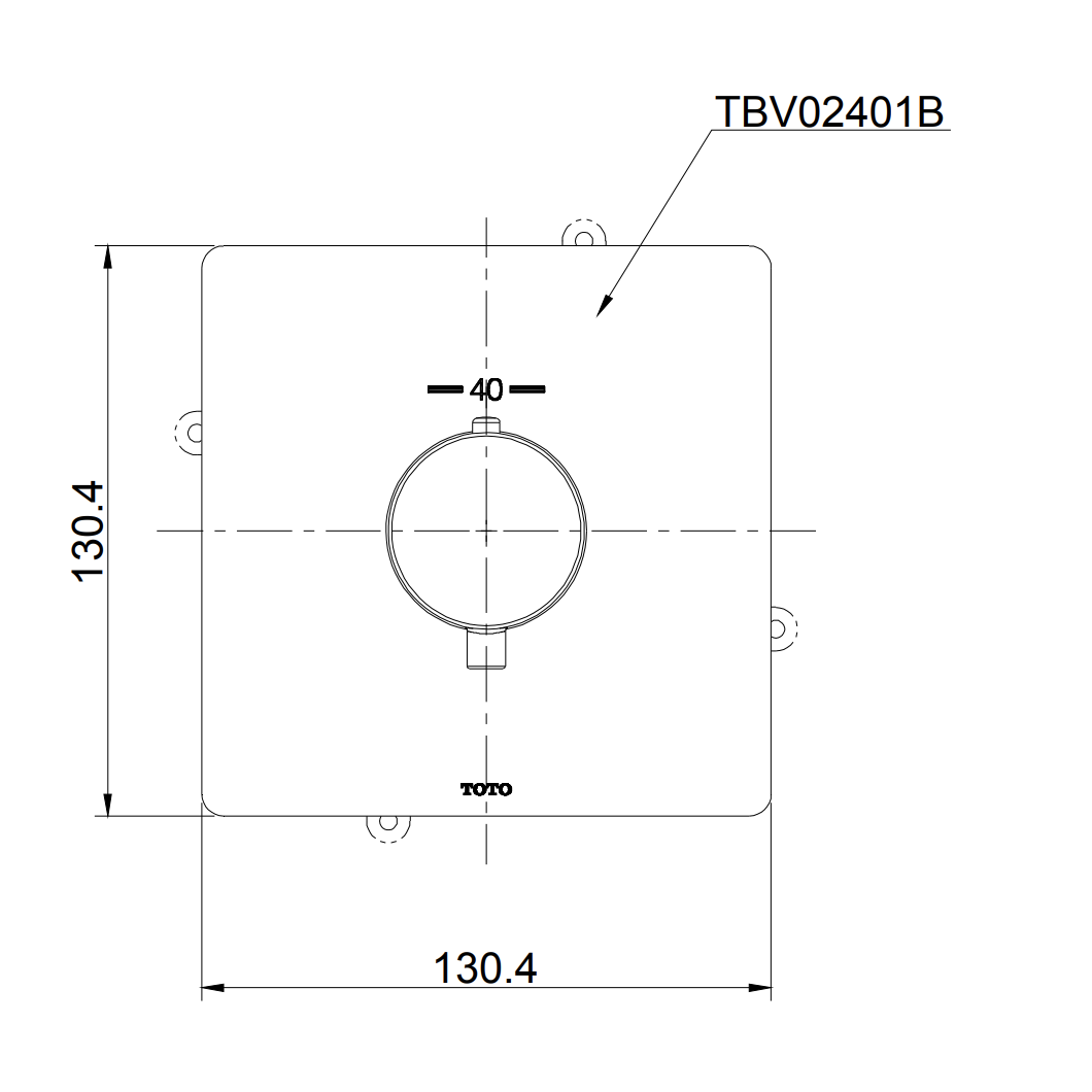 Van điều chỉnh nhiệt độ TOTO TBV02401B - 3